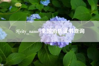 三河全国消防证书查询