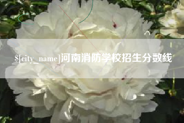 三河河南消防学校招生分数线