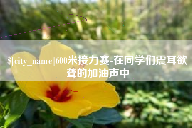 三河600米接力赛-在同学们震耳欲聋的加油声中