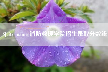 三河消防救援学院招生录取分数线