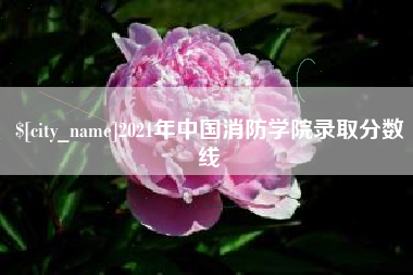 三河2021年中国消防学院录取分数线
