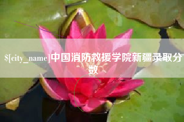 三河中国消防救援学院新疆录取分数