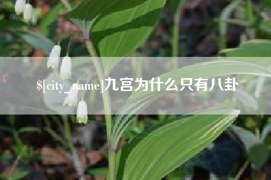 三河九宫为什么只有八卦