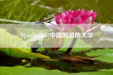 三河中国的消防大学