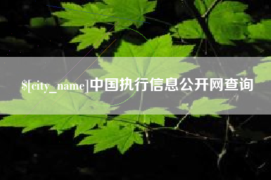 三河中国执行信息公开网查询