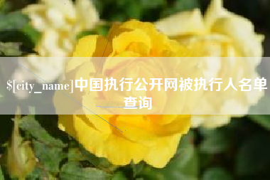 三河中国执行公开网被执行人名单查询
