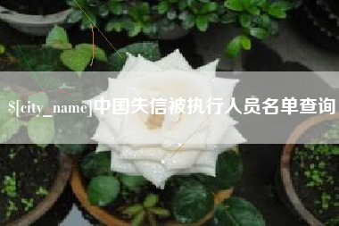 三河中国失信被执行人员名单查询