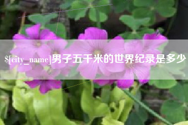 三河男子五千米的世界纪录是多少
