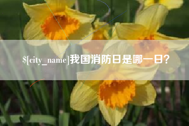 三河我国消防日是哪一日？