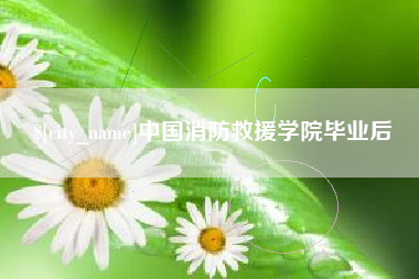 三河中国消防救援学院毕业后