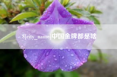 三河中国金牌都是啥