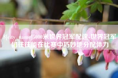 三河5000米世界冠军配速-世界冠军们往往能在比赛中巧妙地分配体力