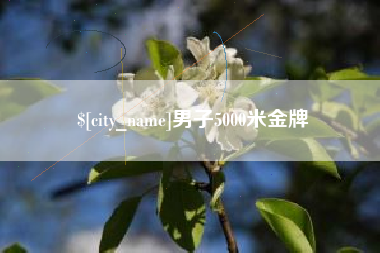三河男子5000米金牌