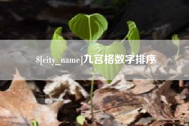 三河九宫格数字排序