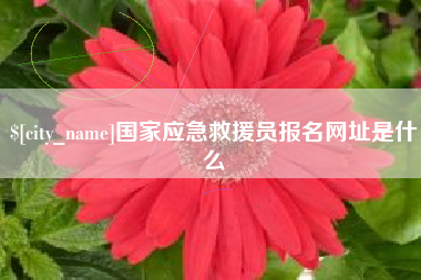 三河国家应急救援员报名网址是什么