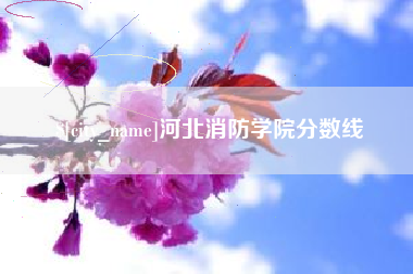 三河河北消防学院分数线