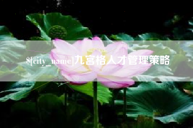 三河九宫格人才管理策略