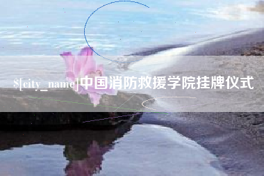 三河中国消防救援学院挂牌仪式
