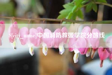三河中国消防救援学院分数线